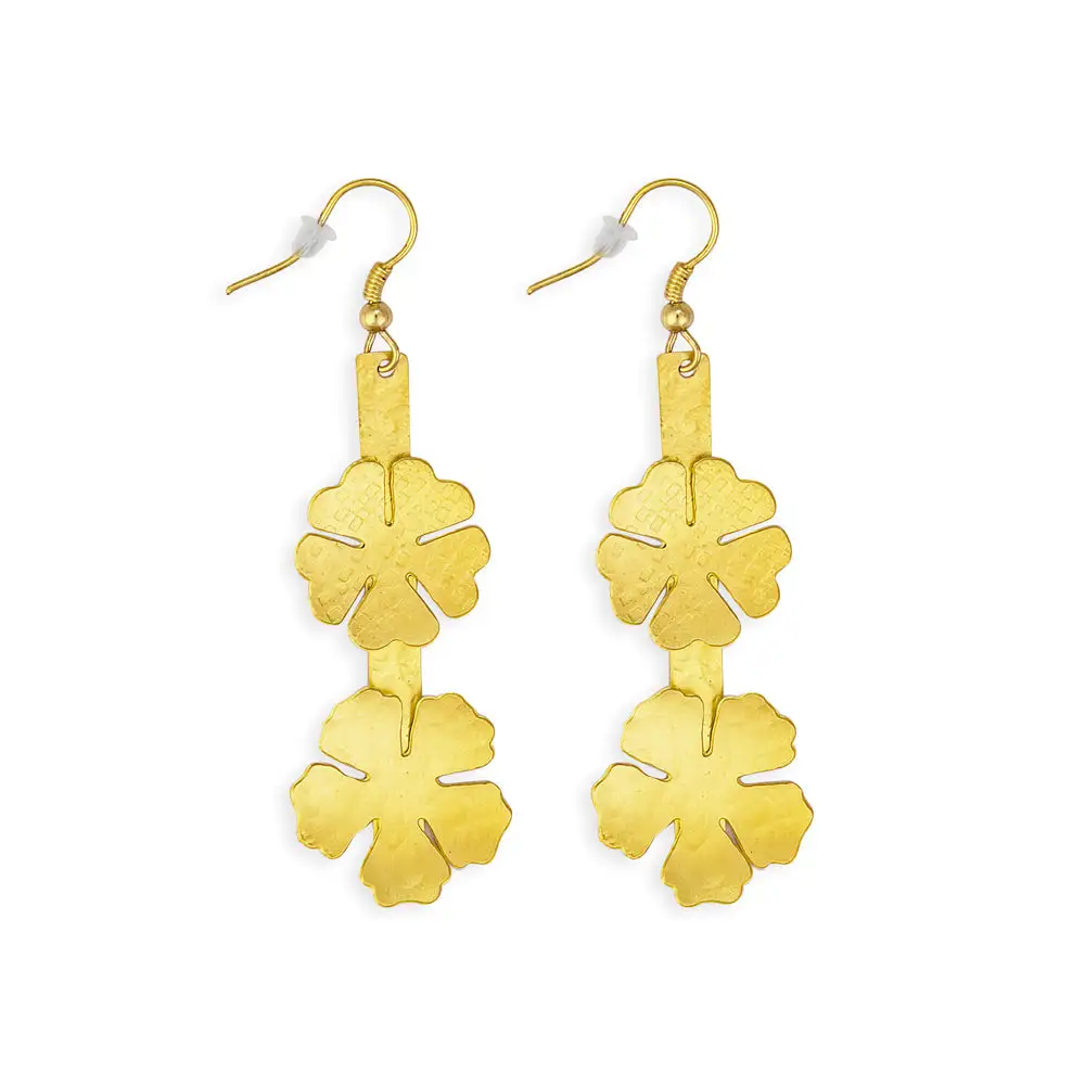 Radiant Contemporary Floral Earrings