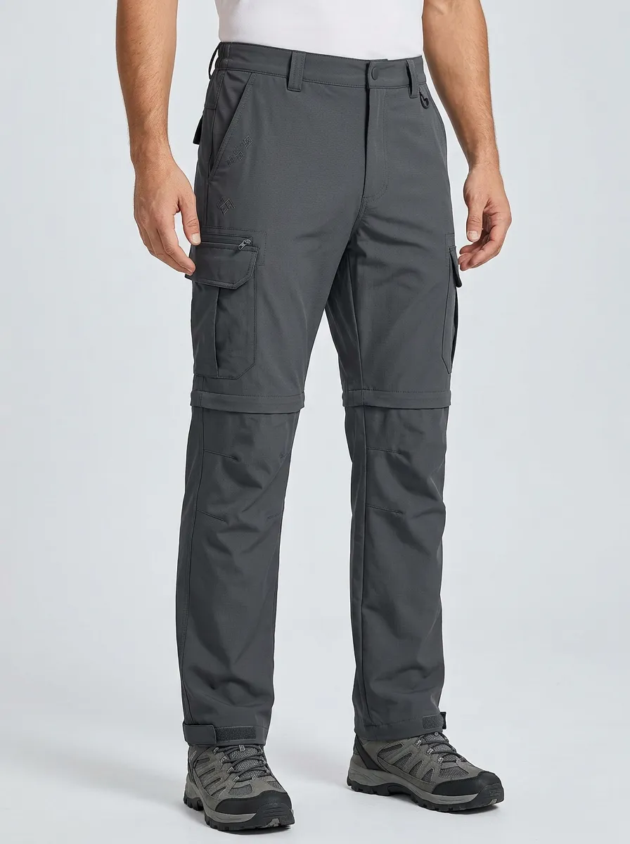 Men's Alpine Outdoor Waterproof Zip-Off Tactical Cargo Pants