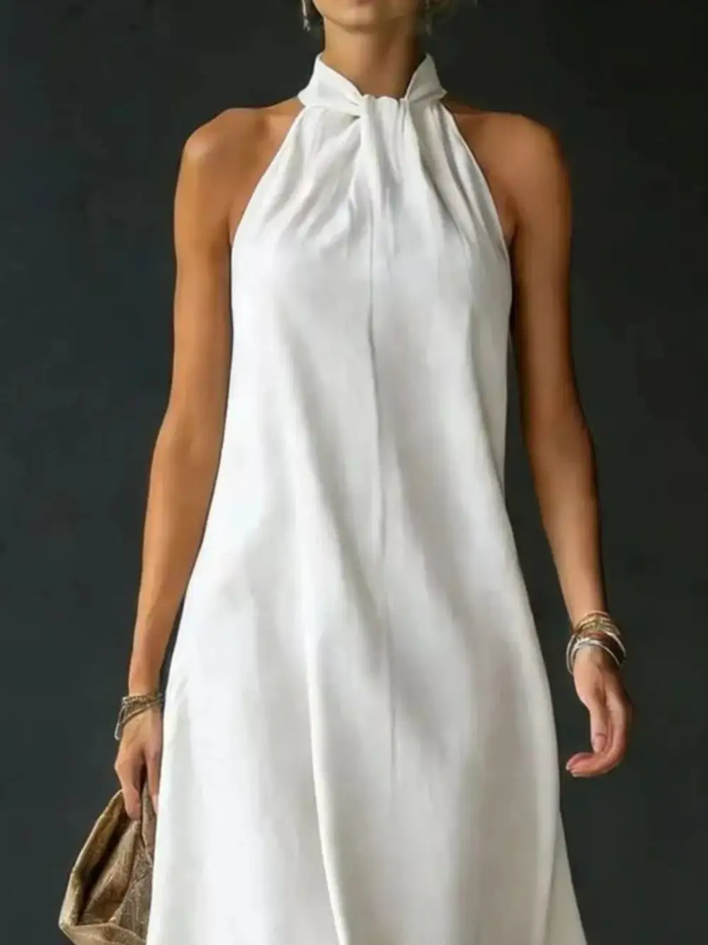 Halter Neck Maxi Dress