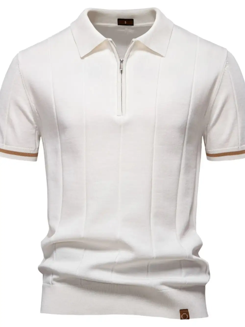 Woven Collared Polo Shirt