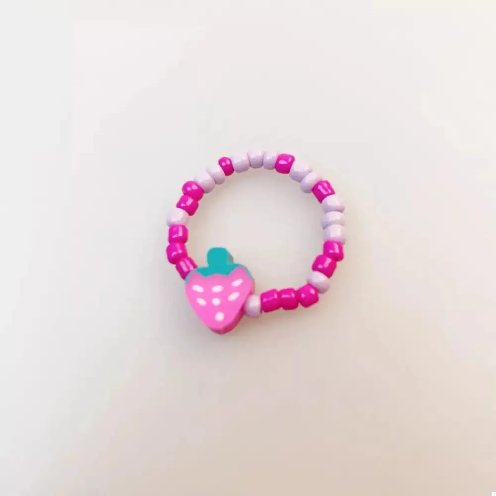 Fruit Charm Beaded Ring
