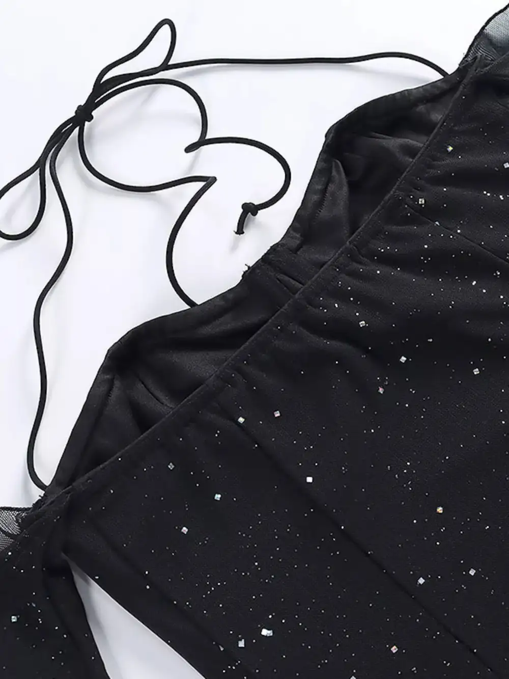 Comfort Fit Glitter Mini Dress
