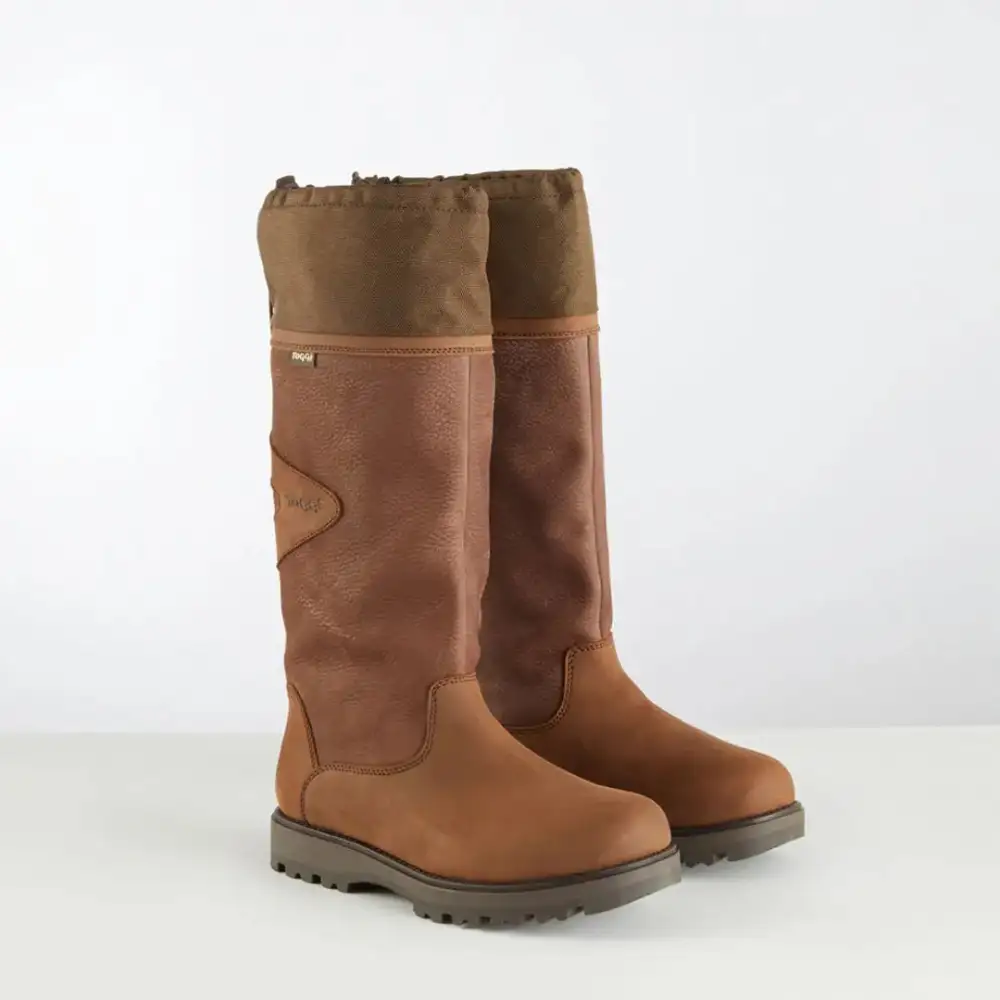 Weather-Ready Leather Riding Boots