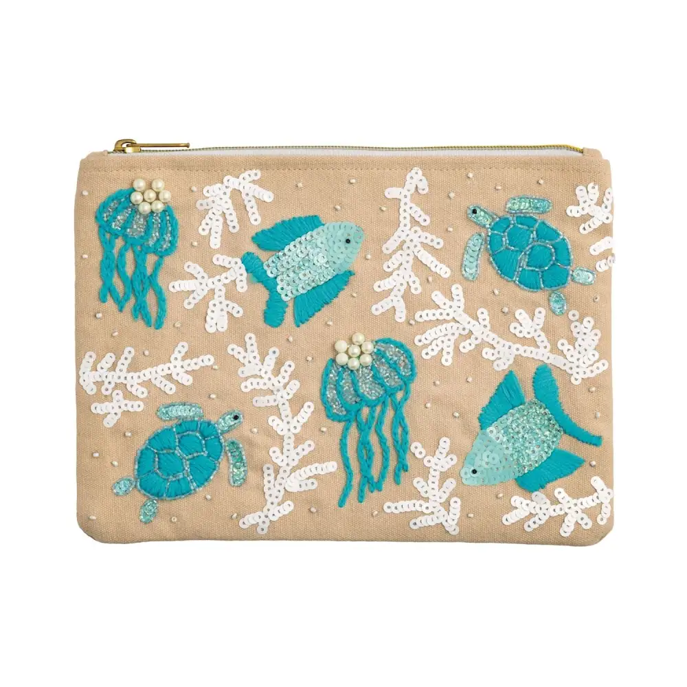 Beaded Sequin Clutch Bag