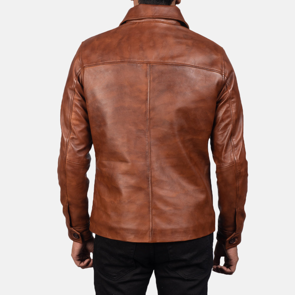 Men's Minimal Leather Jacket