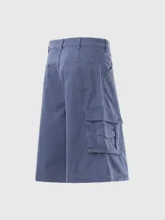 Wide-Leg Graphic Shorts