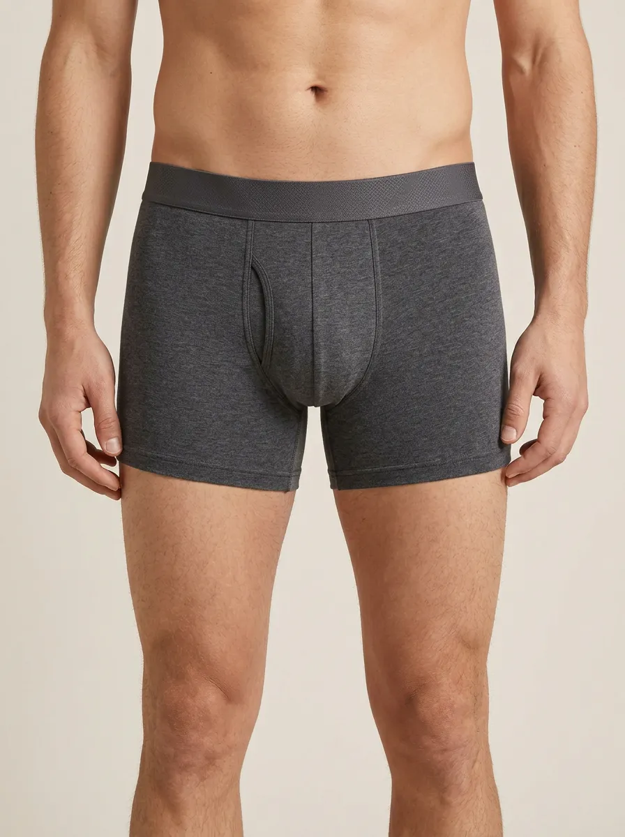 Men's Solid Heathered 3-Pack Boxer Briefs