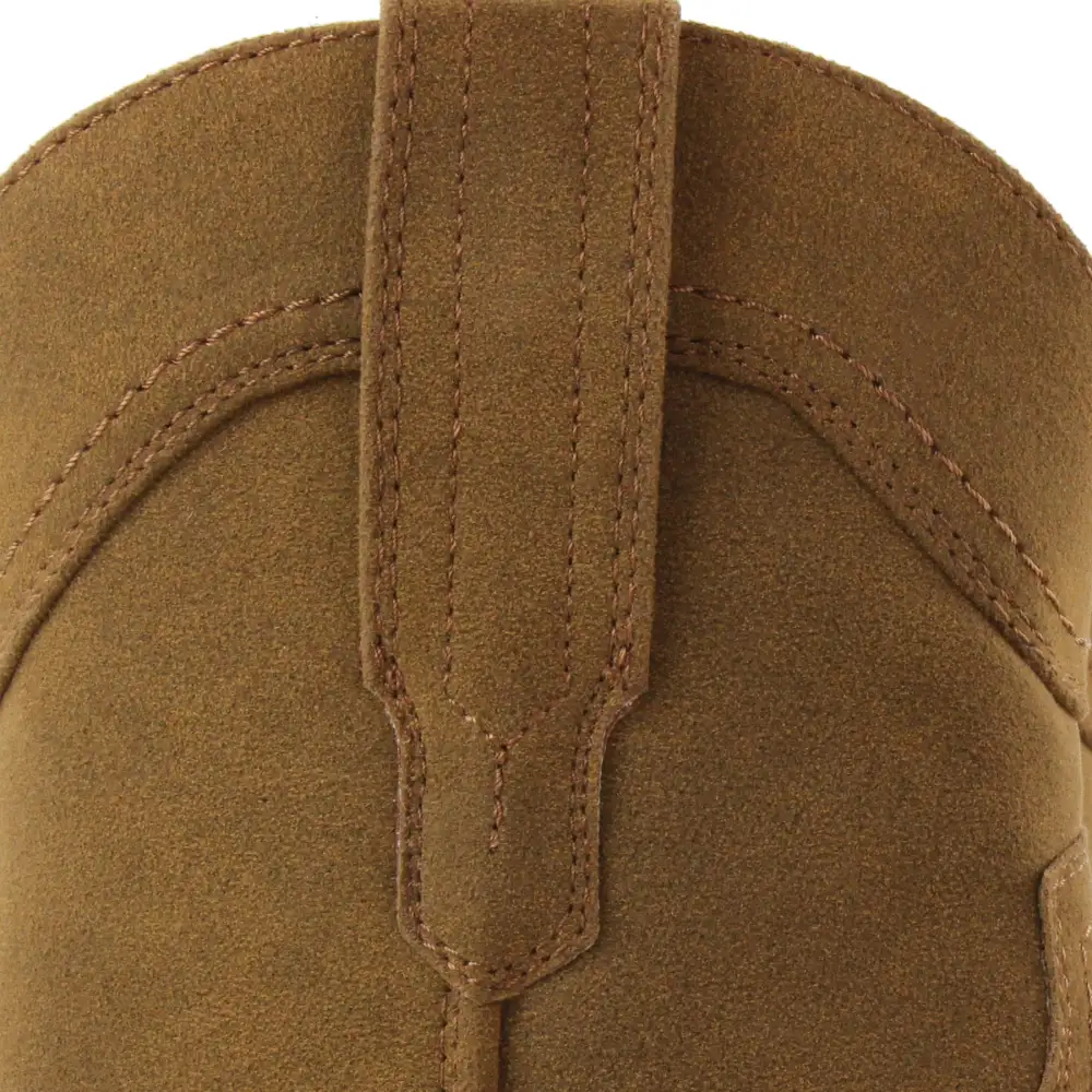Faux-Suede Suede Faux-Leather Western Boots