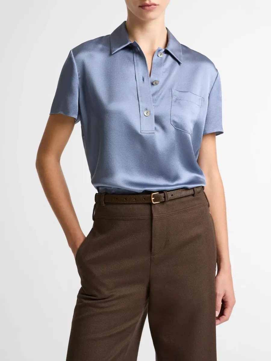 Elegant Short Sleeve Blouse
