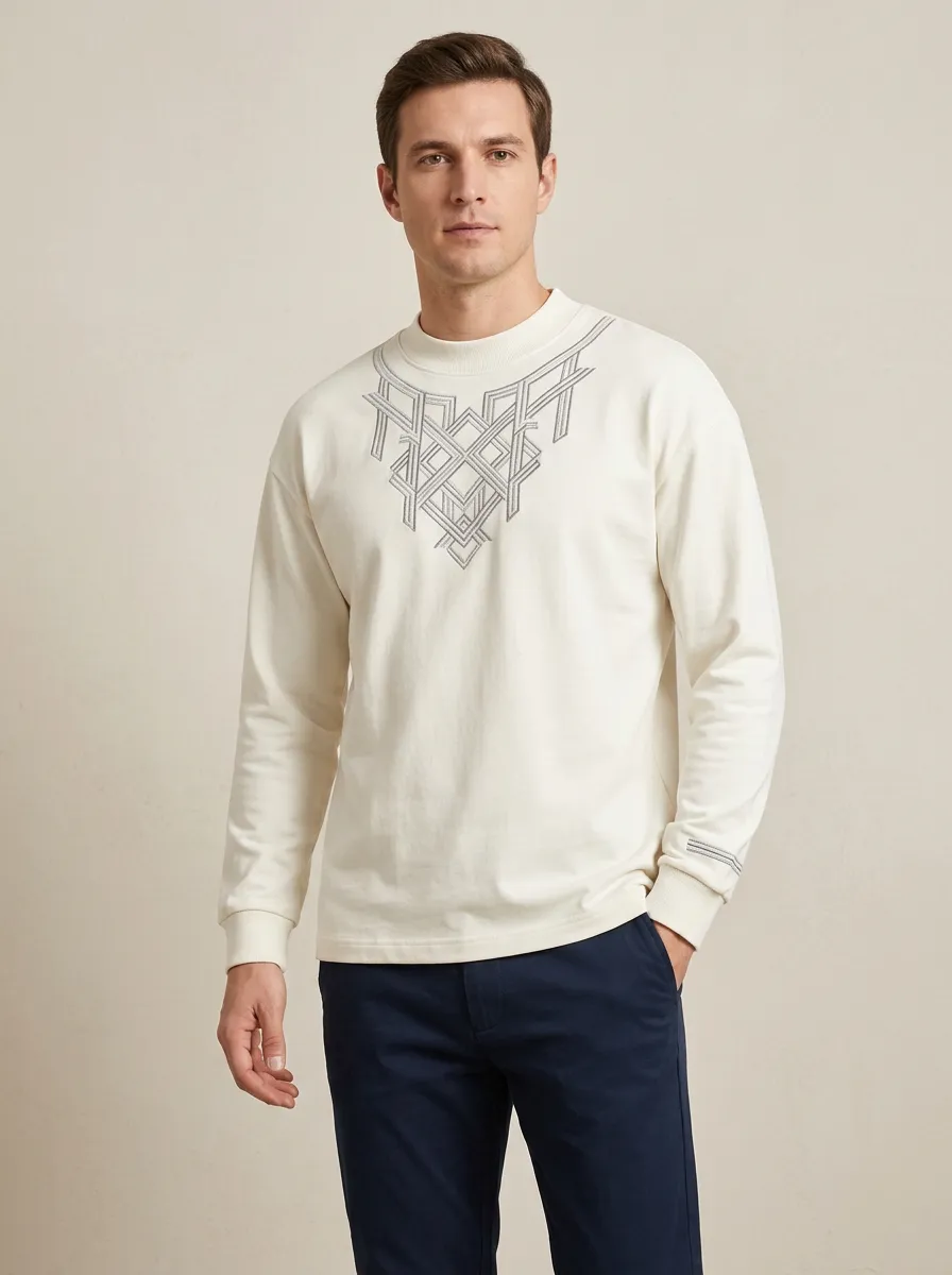 Men's Layering Style Classic Long Sleeve Top