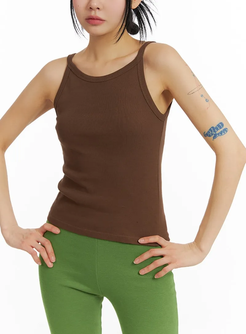 Solid Cotton Tank Top