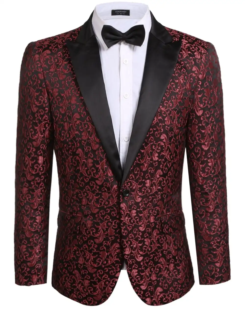 Linen Blend Floral Blazer Jacket