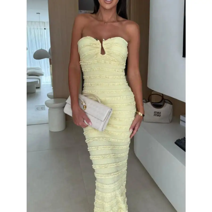 Sweetheart Neck Tube Maxi Dress