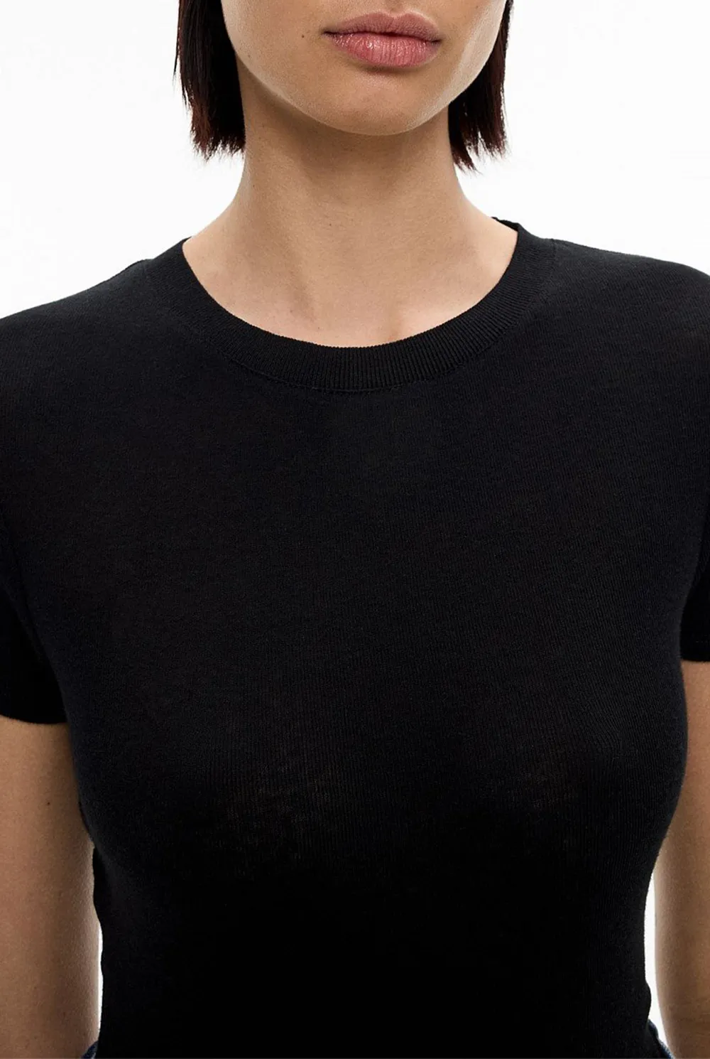 Knitted Rib T-Shirt
