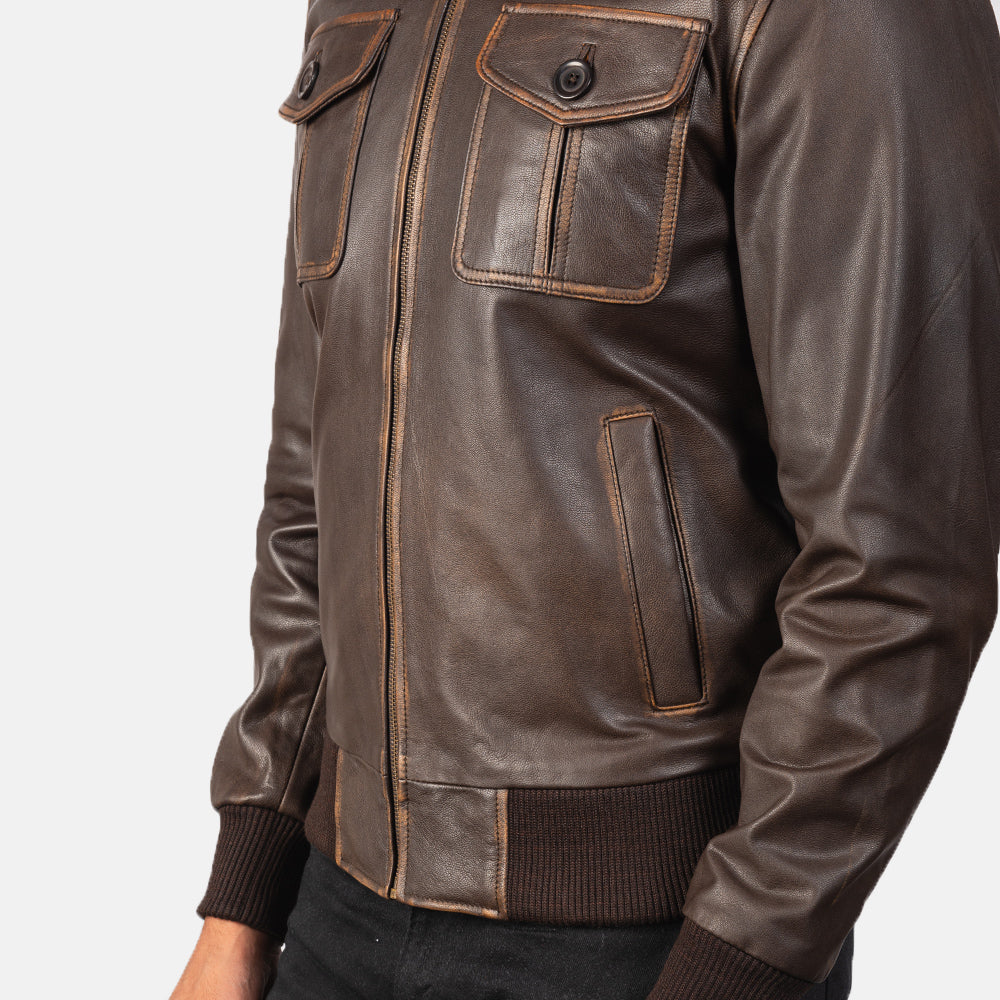 Men's Everyday Bomber Leather Jacket