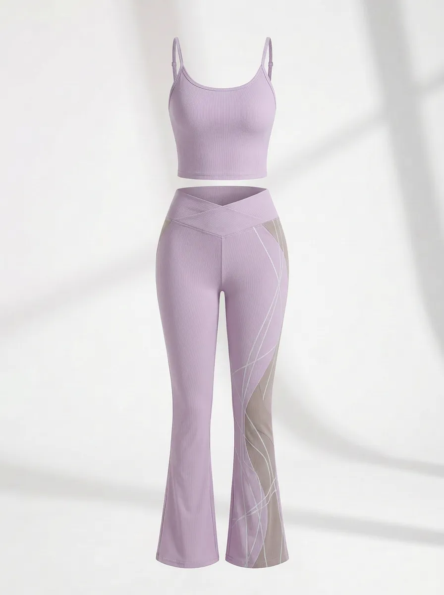 Abstract Line Ribbed Flare Active Set