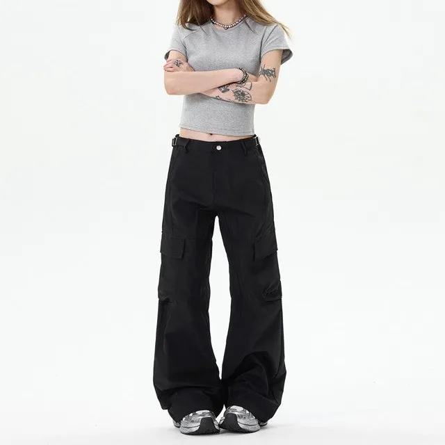 Women's Baggy Curved Cut Cargo Pants