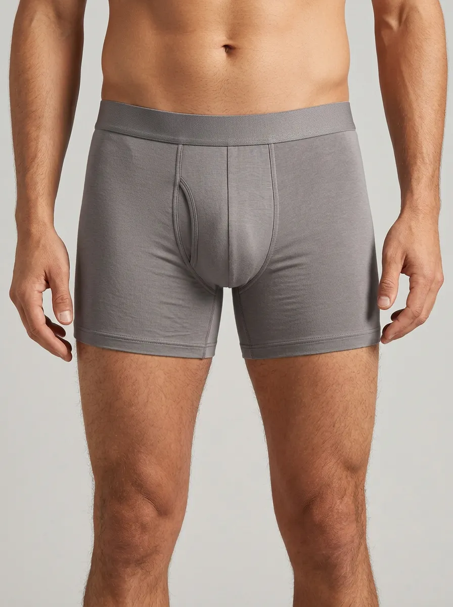 Men's Solid Minimalist Functional Fly 3-Pack Boxer Briefs