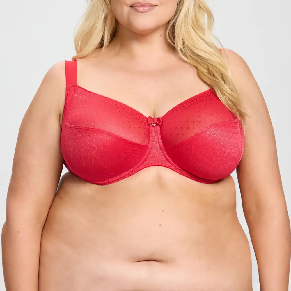 Women's Full Coverage Underwire Seamless Lined Cup Mesh Bra