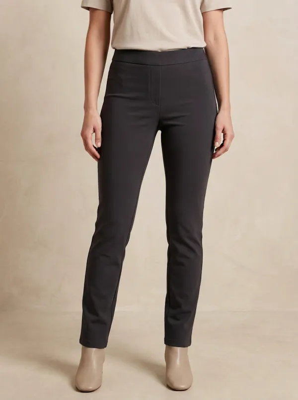 Mid-Rise Casual Women's Stretch Mid-Rise Pants