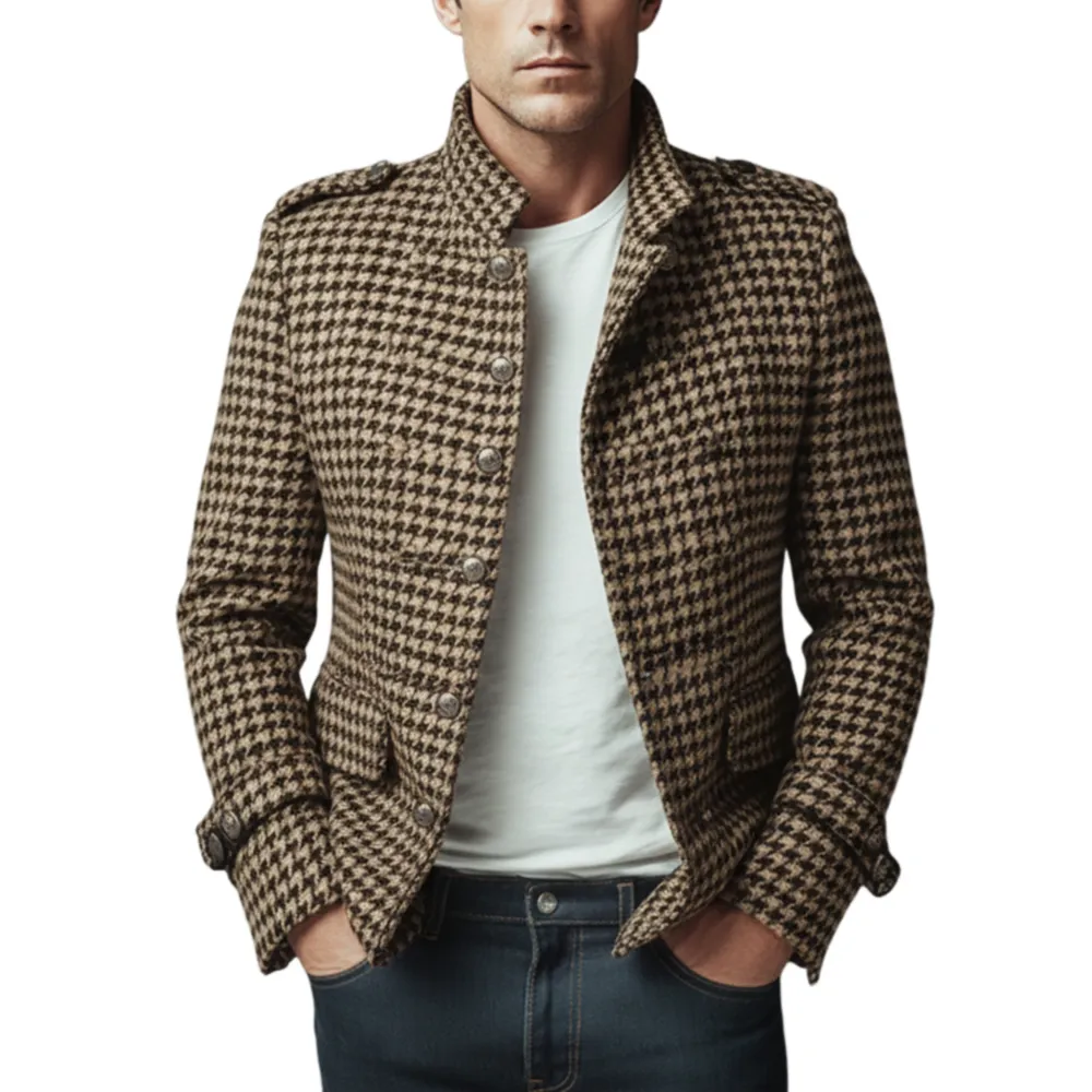 Wool Tailored Zip Jacket
