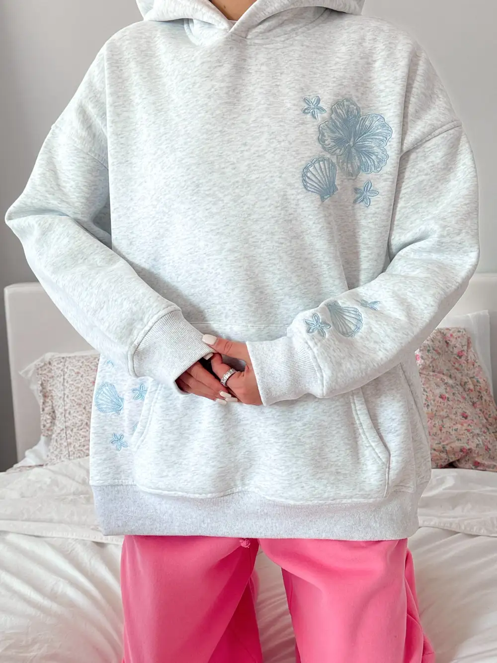Tropical Embroider Hoodie