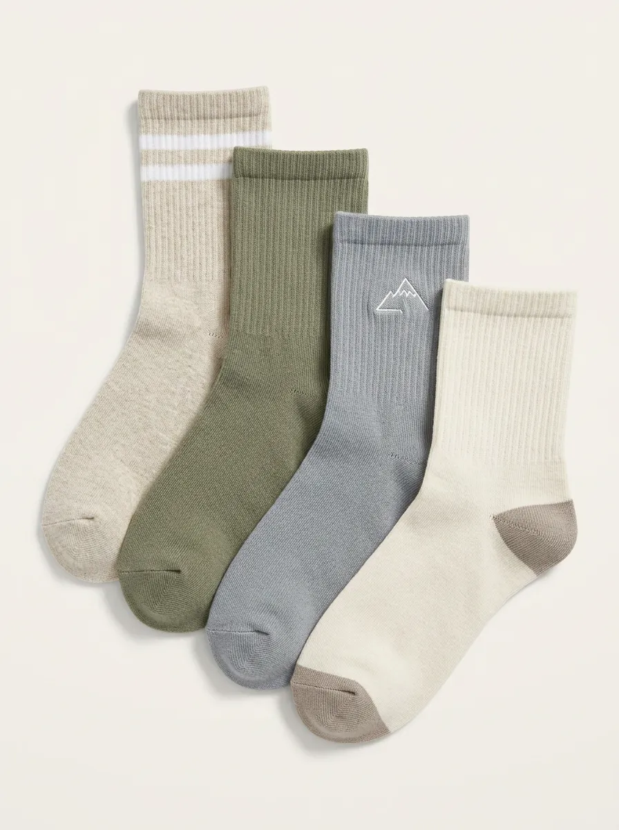 Mountain Nature Outdoor Men's Four-Pair Long Socks