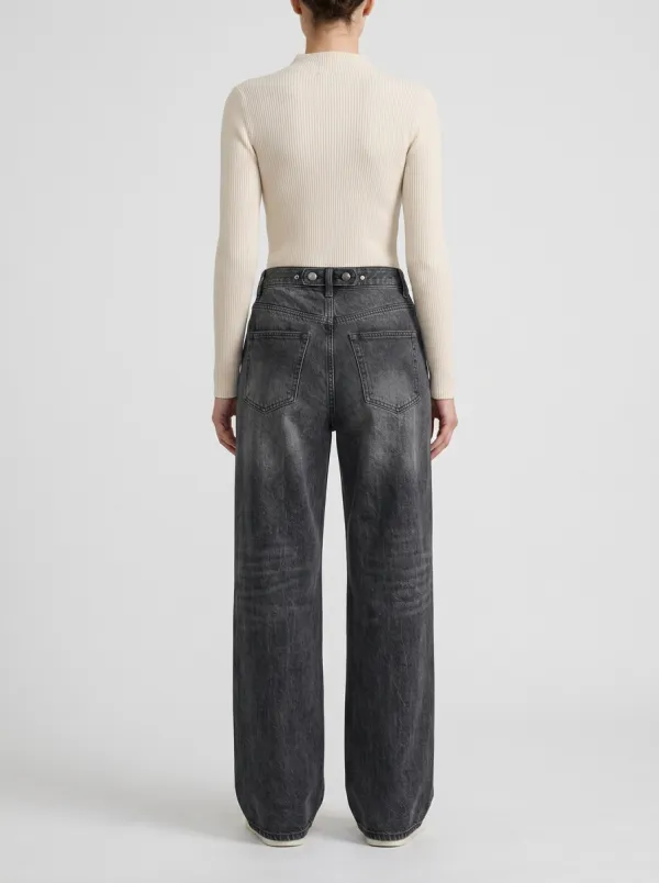 Women's Wide Leg Casual Denim Jeans