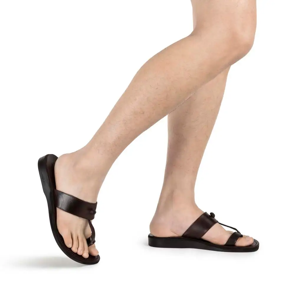 Leather Slip On Sandals