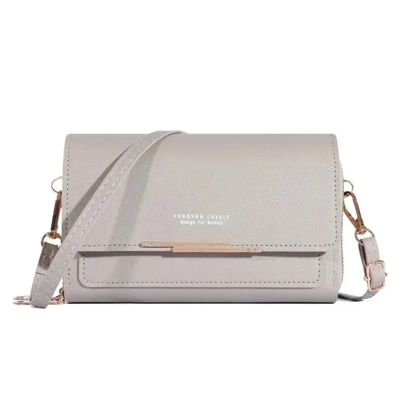 Modern Korean: Large-Capacity Halter Shoulder Bag with Card Pouch