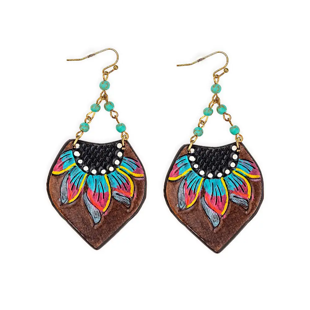 Rustic Timeless Artful Statement Earrings