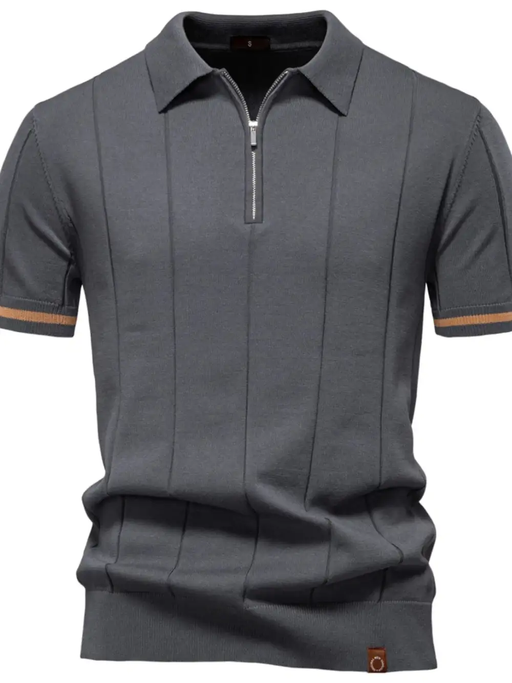 Woven Collared Polo Shirt