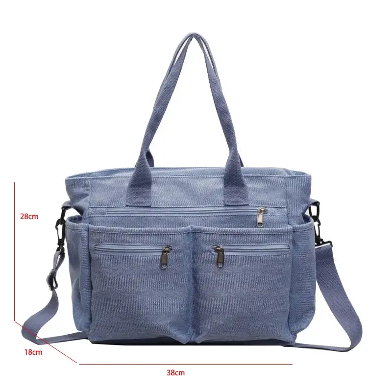 Versatile Utility: Large-Capacity Mesh & Canvas Travel Bag