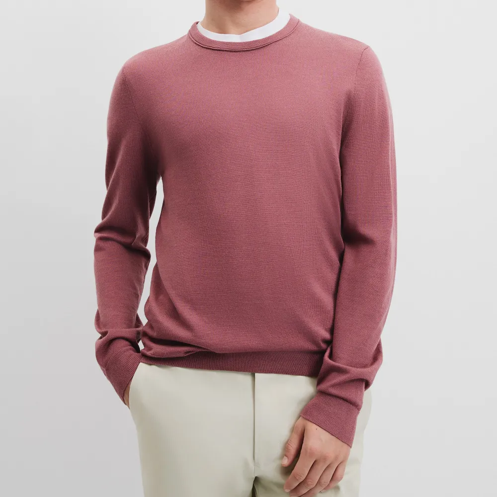 Men's Crew Neck Wool Sweater