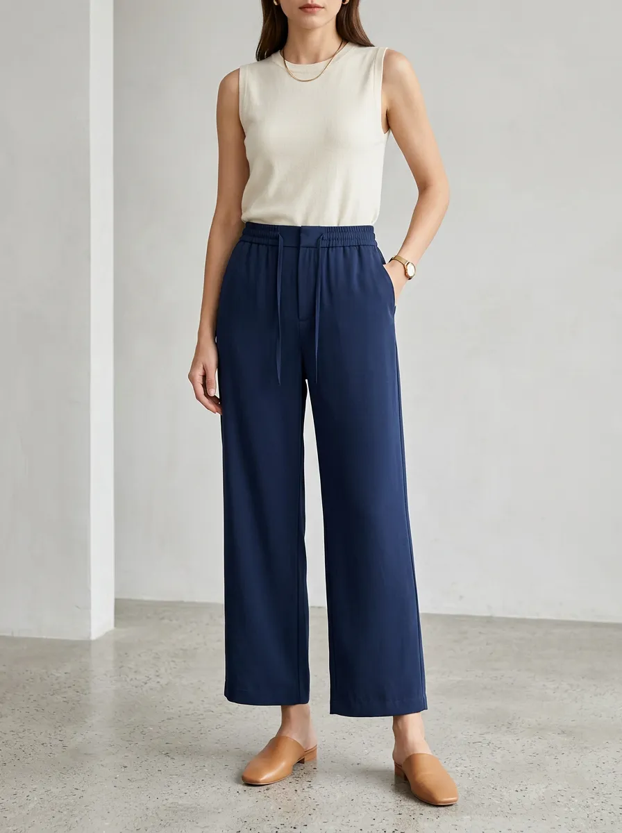 Minimal Women's Wide-Leg Trousers