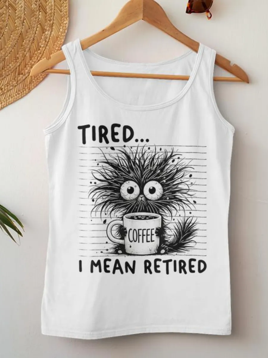 Funny Graphic Round Neck Tank