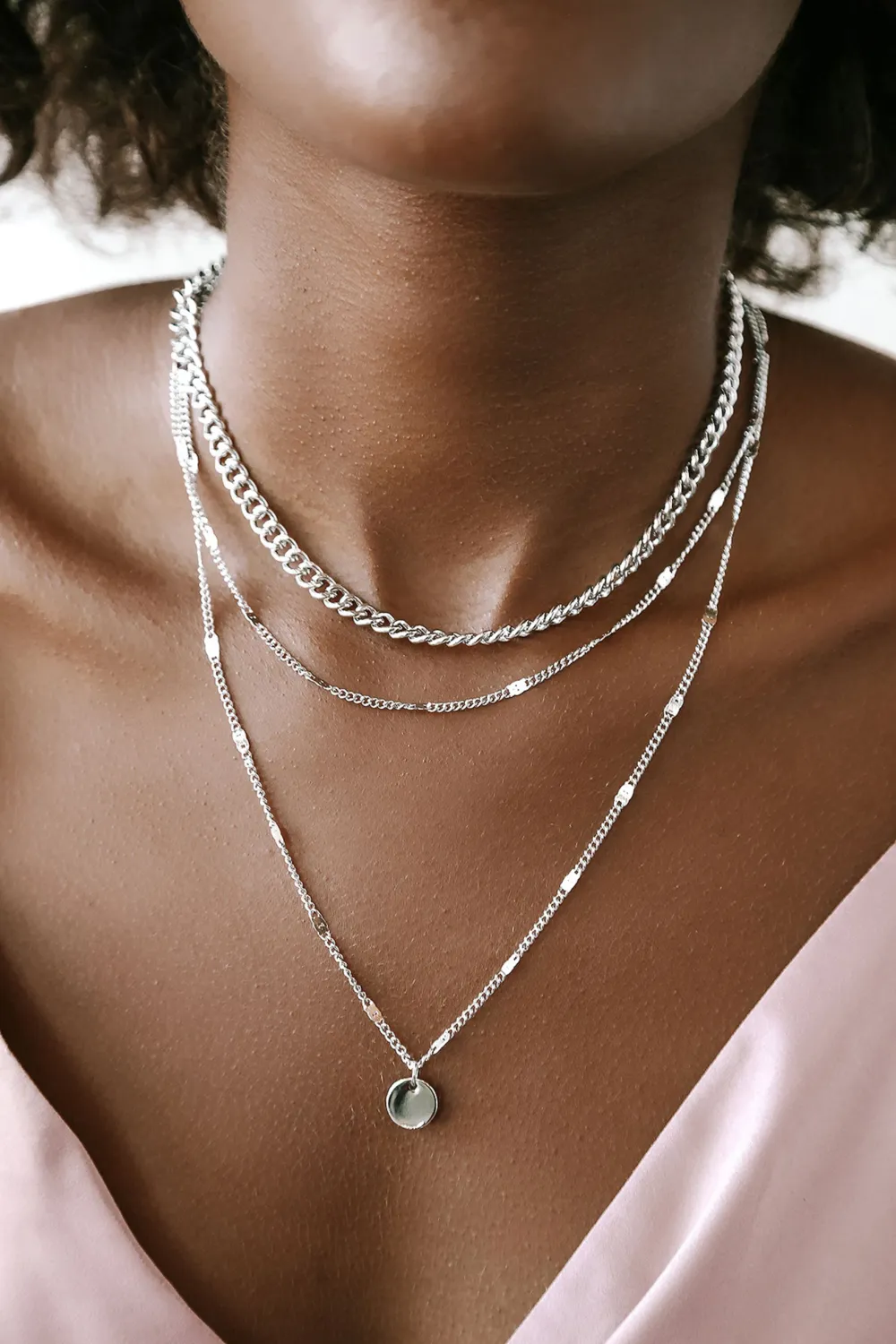 Artistic Design Stacked Three-Layer Necklace