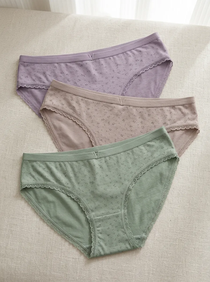 Women's Assorted Floral Print Lace-Trim Briefs Set
