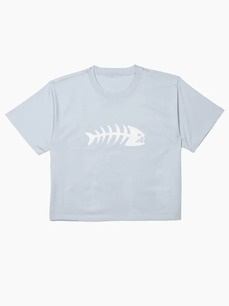 Fish Bone Printed Women'S T-Shirt