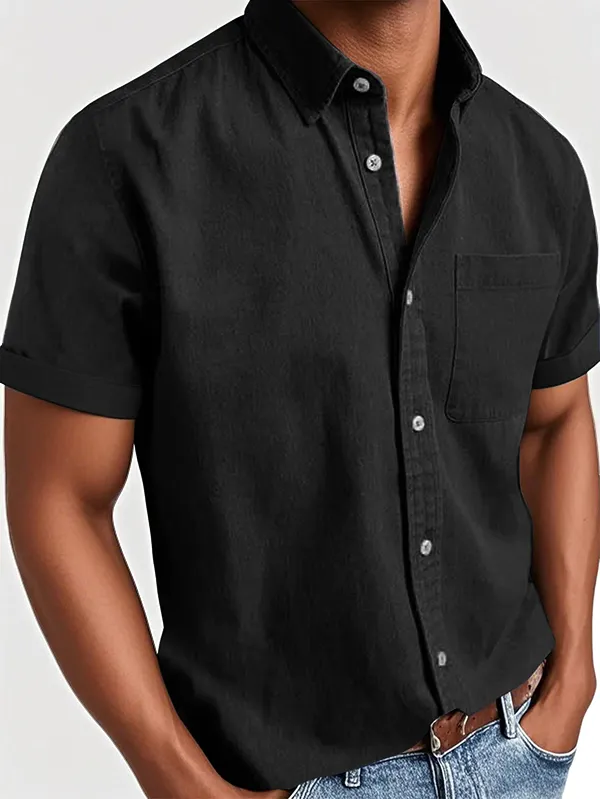 Everyday Garment Washed Pocket Shirt