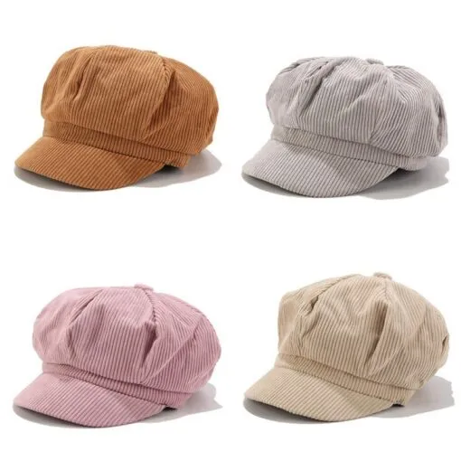 Corduroy Newsboy Cap