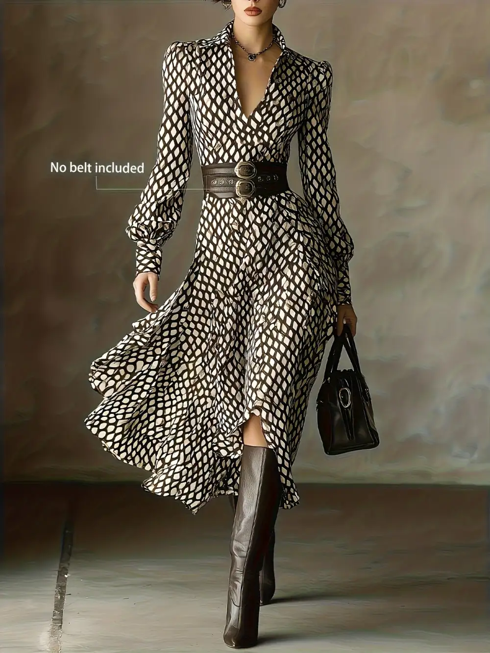 Soft Long Sleeve Midi Dress