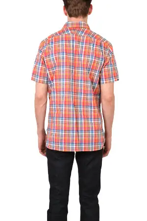 Classic Button Down Plaid Cotton Shirt
