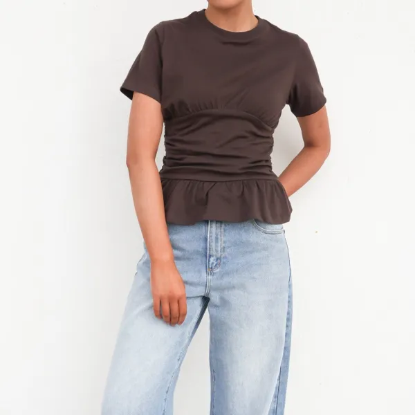 Fitted Easygoing Layer Casual Tee