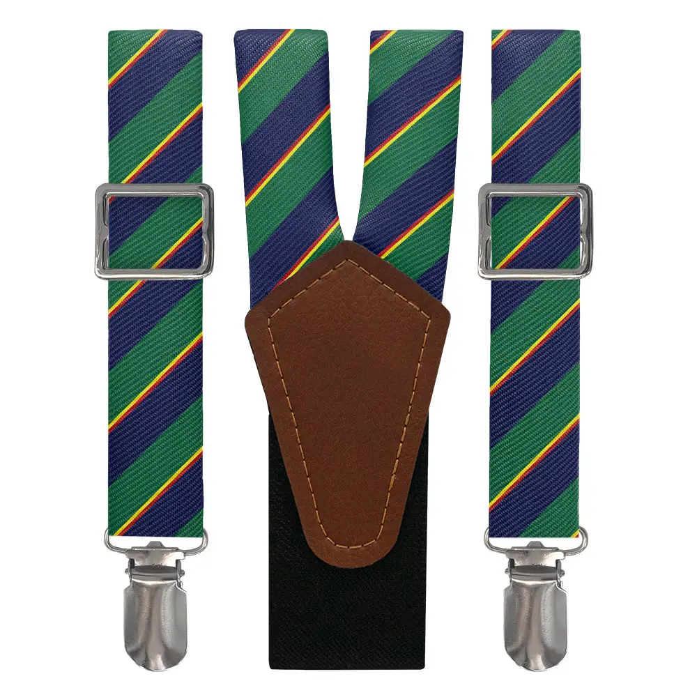 Federal Stripe Pattern Suspenders