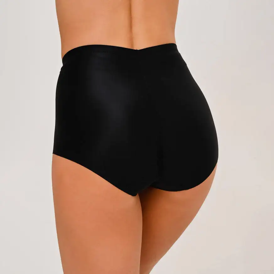 Women's High Cut High Waist Seamless Laser Cut Cotton Supportive Fit Shaping Panty