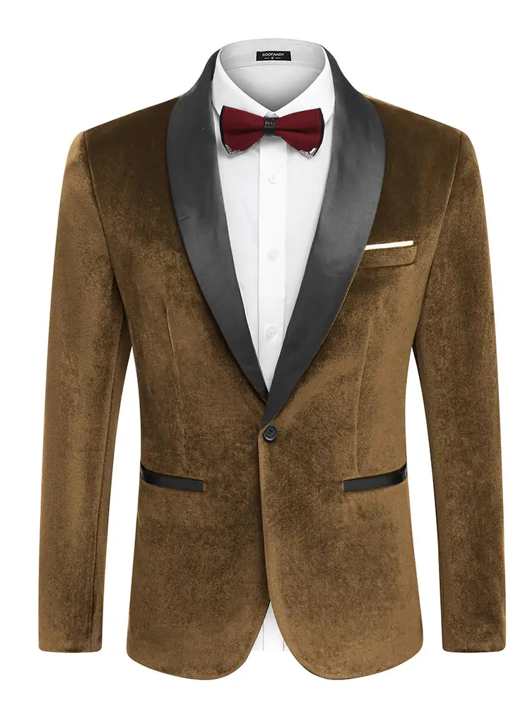 Velvet Tuxedo Blazer Jacket