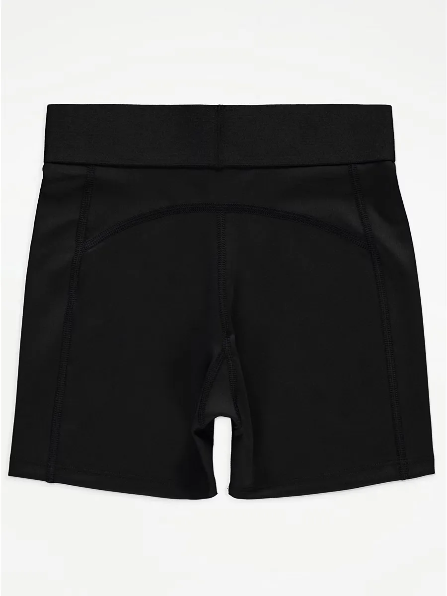 Black Active Cycling Shorts
