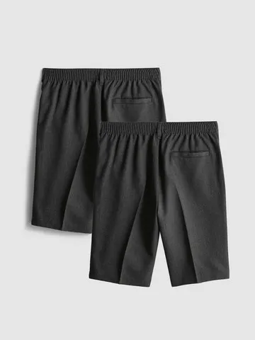 7-15yrs | 2pk Easy Iron School Shorts