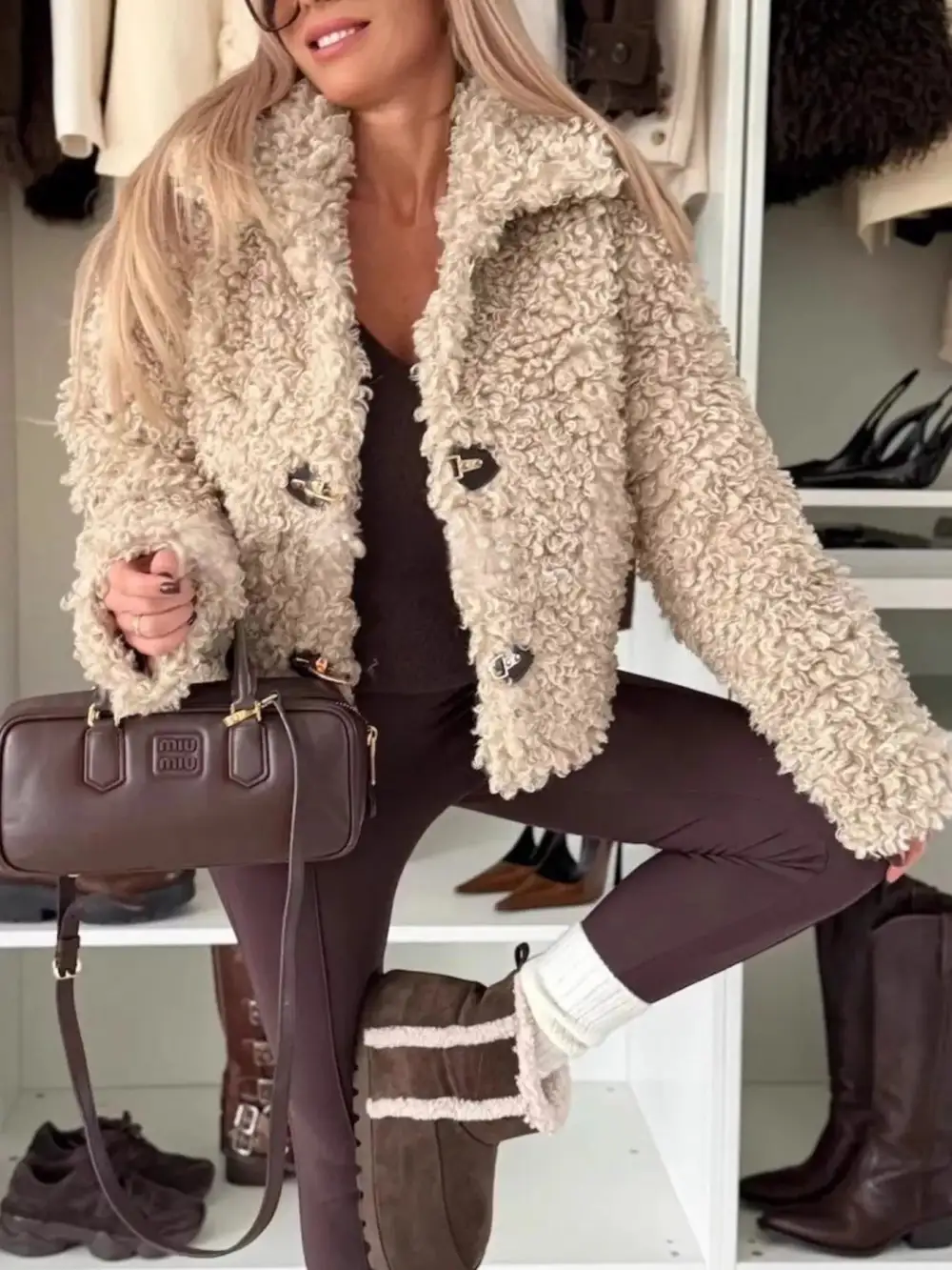 Sherpa Button-down Outerwear